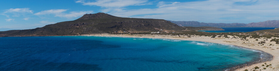 Fototapeta na wymiar Panoramic view of Elafonisos island, Peloponnese, Greece