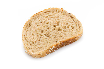 Bread isolated on the white background.