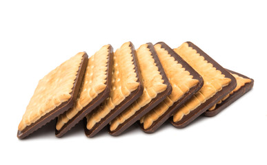 chocolate cookie isolated