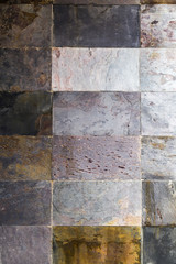 Natural stone tiles close up texture background