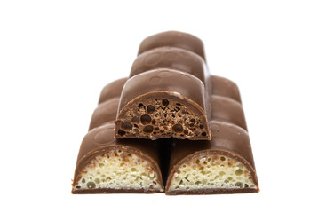 chocolate bar isolated