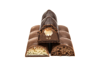 chocolate bar isolated