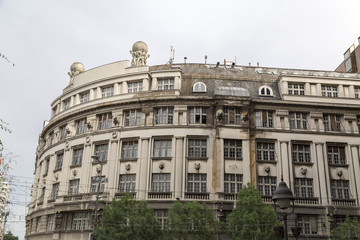 Naklejka premium Classic architectural detail in Belgrade, the Serbian capital