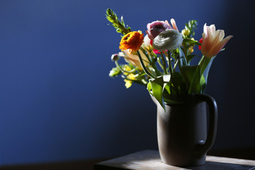 A bouquet of fresh flowers, close up