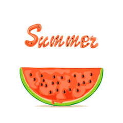 Summer and watermelon