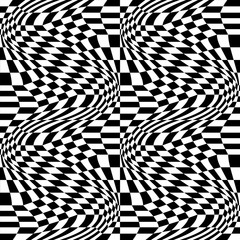 Obraz premium Vector hipster abstract geometry pattern, black and white seamless geometric background, subtle pillow and bad sheet print, creative art deco, simple texture, modern fashion design