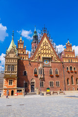 Naklejka na ściany i meble City Hall in Wroclaw