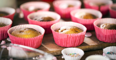 Selbstgemachte cupcakes