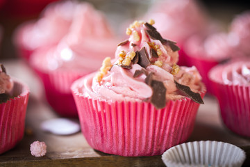 Selbstgemachte cupcakes