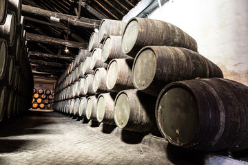 Barrels in  Porto, Portugal