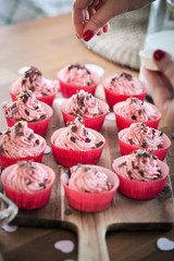 Selbstgemachte cupcakes