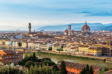 Panoramic sunset Florence