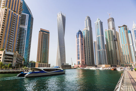 Dubai Marina cityscape, UAE