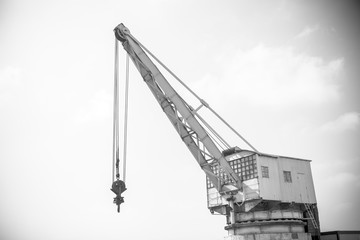 Old port crane in Santander
