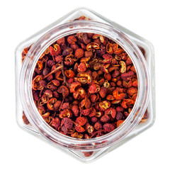 Sichuan pepper isolated on white background