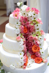 Traditional anniversay four-layer cake