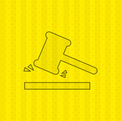 justice flat icon design 