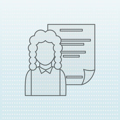 justice flat icon design 