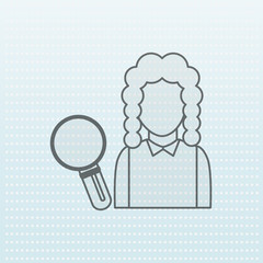 justice flat icon design 