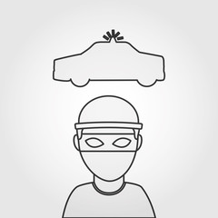 justice flat icon design 