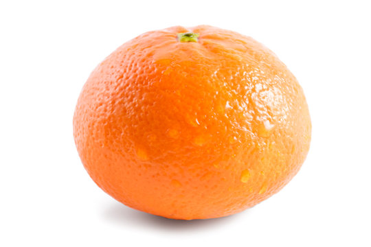 Mandarin orange isolated on white background