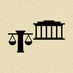 justice flat icon design 