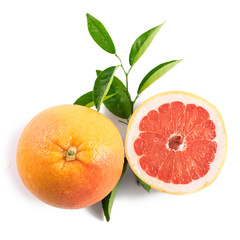 Grapefruit isolated on white background