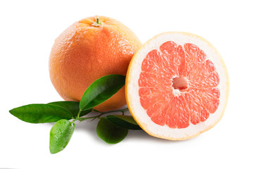 Grapefruit isolated on white background
