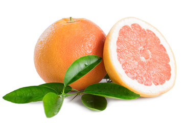 Grapefruit isolated on white background