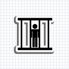 justice flat icon design 