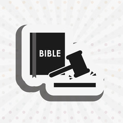 justice flat icon design 