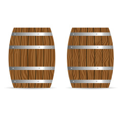 barrel two icon in brown illustration