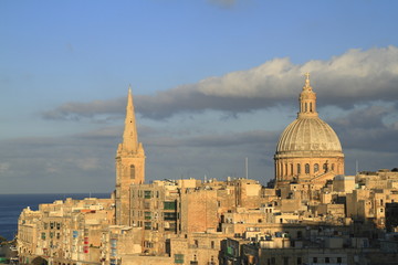 Fototapeta na wymiar Valletta skyline, Malta