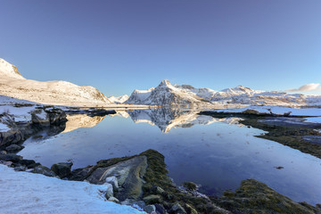 Fototapeta na wymiar Boosen, Lofoten Islands, Norway