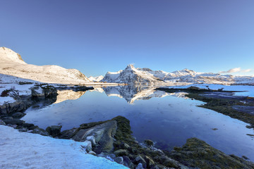 Fototapeta na wymiar Boosen, Lofoten Islands, Norway