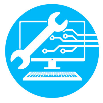 Vecteur Stock Big Data Security Maintenance and Tech Icon with Wrench and  Gear Tools for Technician to Use when Scanning Systems - Internet or  Information Technology Repairs | Adobe Stock