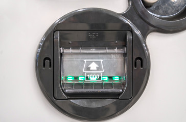 Fototapeta premium vending Machine banknote insert