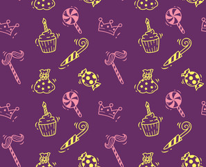 cupcake and candy background