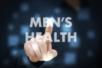 Businessman touching Men's Health