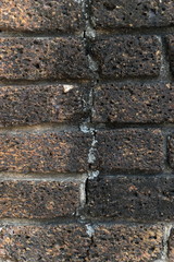 brick wall background close up.