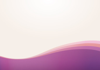 波模様（紫色） - obrazy, fototapety, plakaty