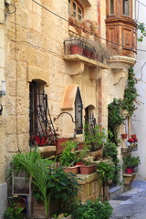 Fototapeta na wymiar Alley in Mdina, Malta