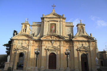 Fototapeta na wymiar The Collegiate Church of St Paul, Rabat Malta