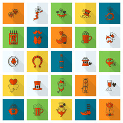 Saint Patricks Day Icon Set