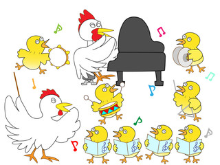 鶏のコンサート