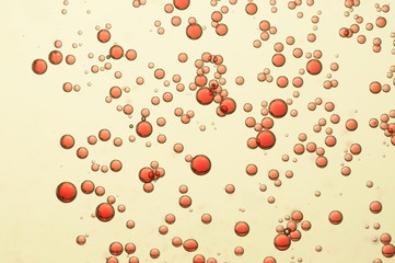  Red carbonated bubbles