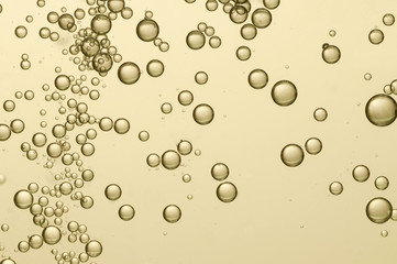 Beautiful golden bubbles