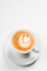 Latte with Heart Design
