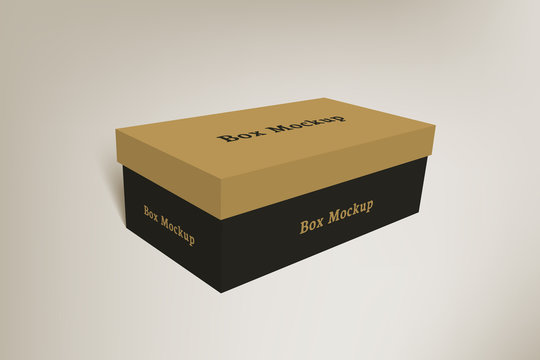Shoes product packaging mock-up box 2