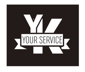 YK Initial Logo for your startup venture